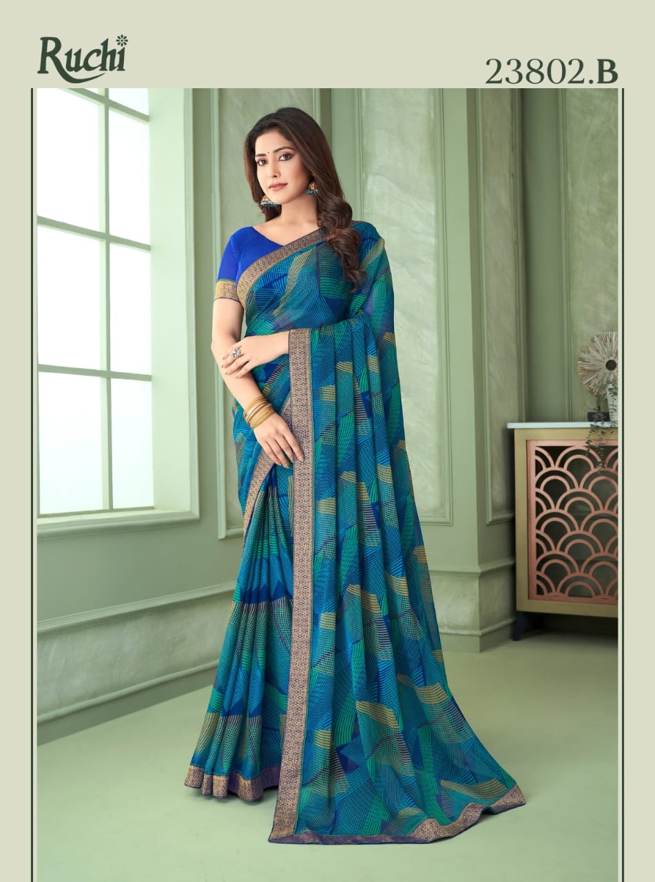 Ruchi Savera 6 Chiffon Daily Wear Sarees Catalog
